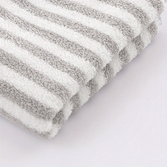 3pcs Striped Pattern Hand Towel Soft Skin-friendly Face Towel