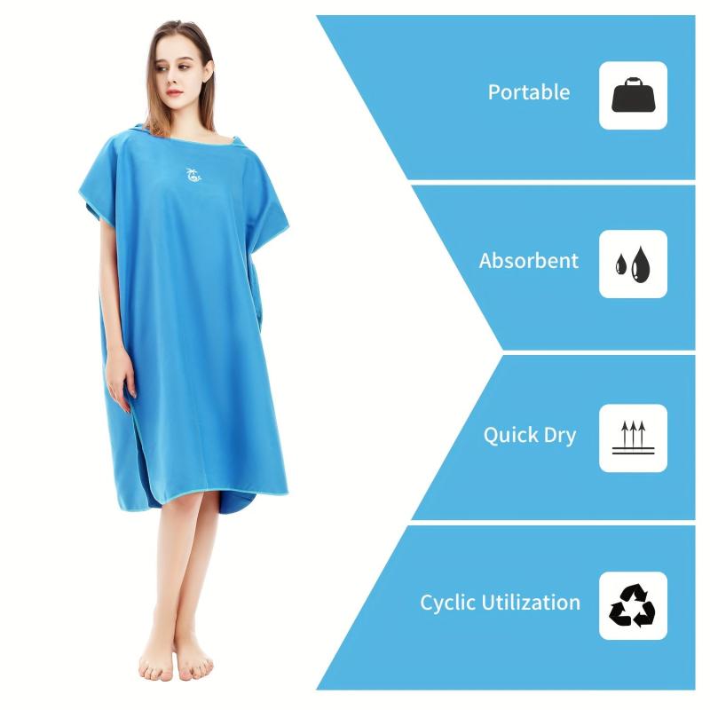 Surf Poncho Changing Robe Towel Surfer Robe For Surfing Swim Beach