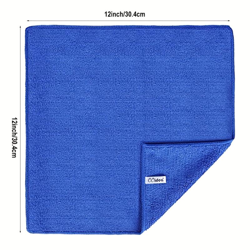 12pcs Microfiber Cleaning Cloths Reusable Dish Towels for Kitchen Home Car Soft