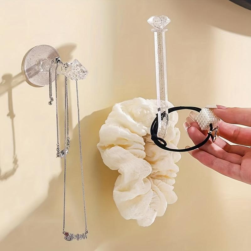 Hair Ring Hook Scrunchies Holder Wall Hanging Storage Stick