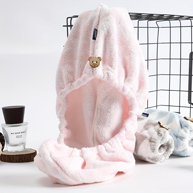 Women's Soft Hair Drying Cap Quick-drying Shower Towel