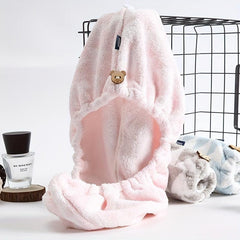 Women's Soft Hair Drying Cap Quick-drying Shower Towel