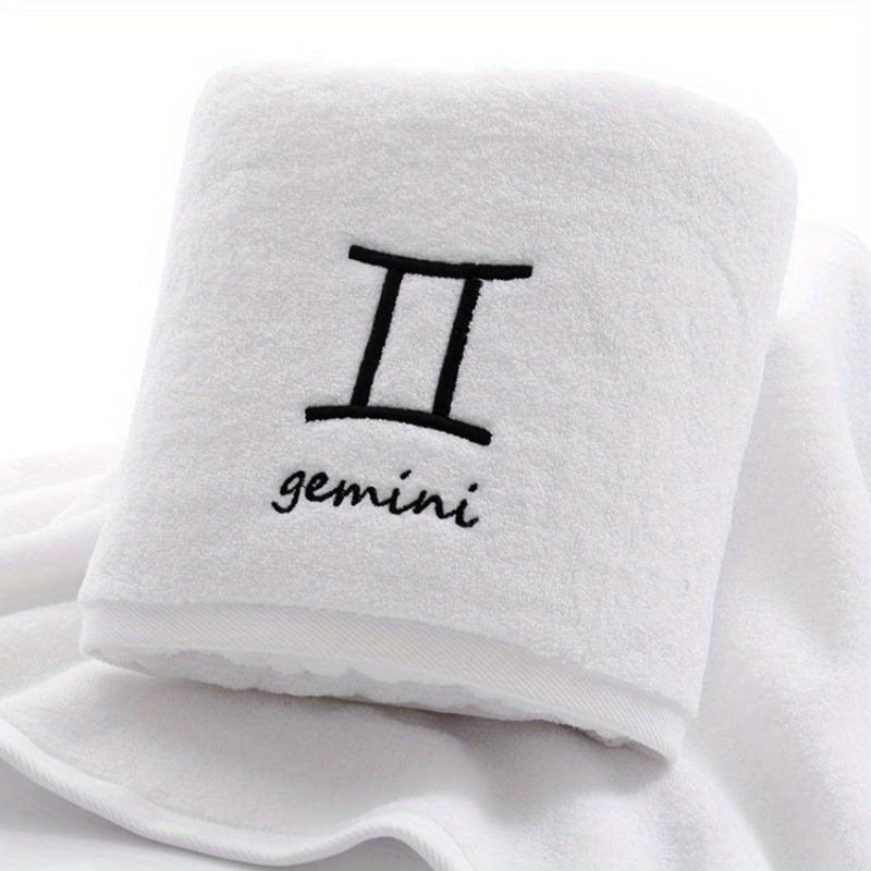Constellation Embroidery Bath Towel Soft Skin-friendly Absorbent Towel