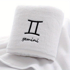 Constellation Embroidery Bath Towel Soft Skin-friendly Absorbent Towel
