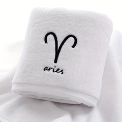 Constellation Embroidery Bath Towel Soft Skin-friendly Absorbent Towel