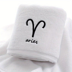 Constellation Embroidery Bath Towel Soft Skin-friendly Absorbent Towel