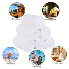 6pcs Microfiber Bath Towel Sets 69x175cm Extra Absorbent Fast Drying Towels
