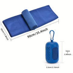5pcs Sport Towel With Silicone Sleeve Bag 29.97x89 Hand Towel
