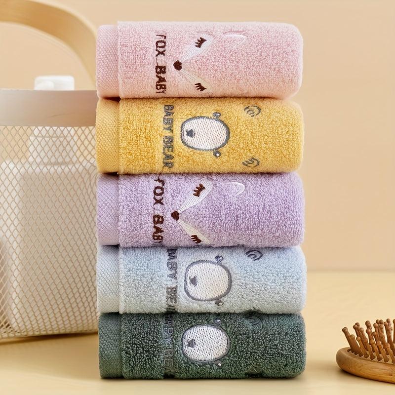 Soft Cartoon Face Towel for Swimming Pool Home Gym