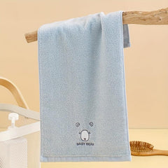 Soft Cartoon Face Towel for Swimming Pool Home Gym
