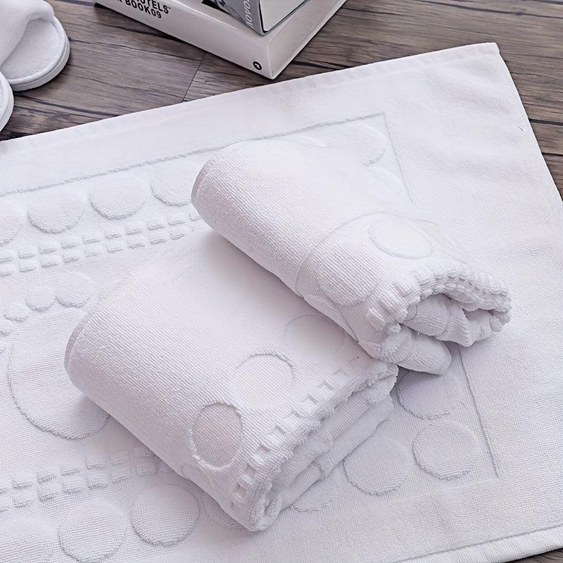 2pcs Soft Absorbent Bath Mats, Washable Bathroom Floor Mat
