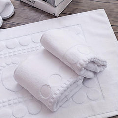 2pcs Soft Absorbent Bath Mats, Washable Bathroom Floor Mat