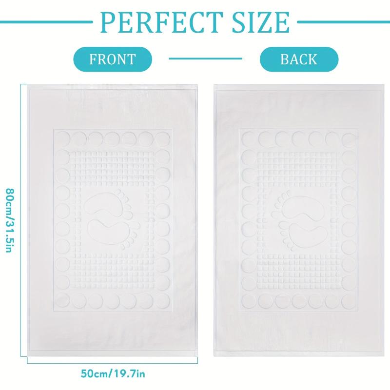 2pcs Soft Absorbent Bath Mats, Washable Bathroom Floor Mat