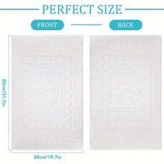 2pcs Soft Absorbent Bath Mats, Washable Bathroom Floor Mat
