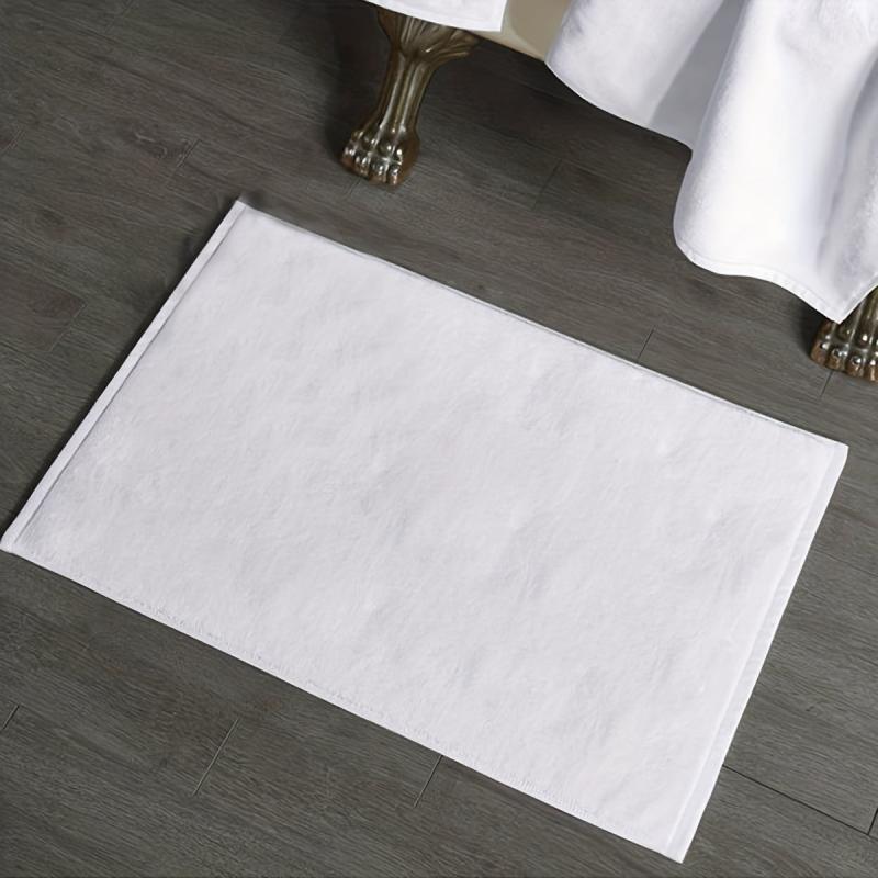 2pcs Soft Absorbent Bath Mats, Washable Bathroom Floor Mat
