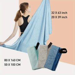 Microfiber Quick Dry Beach Towel Absorbent Bath Blanket Travel Camping Gym