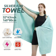 Microfiber Quick Dry Beach Towel Absorbent Bath Blanket Travel Camping Gym
