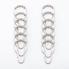 Set Of 12 Colorful Shower Curtain Hooks Rings