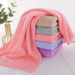 5pcs Coral Velvet Hand Towel Soft Absorbent And Thickened Towel