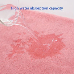 5pcs Coral Velvet Hand Towel Soft Absorbent And Thickened Towel