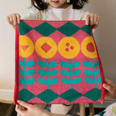 Flower Pattern Bath Towel Cotton Towel Soft Towel