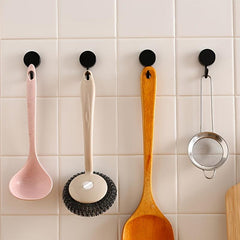 10pcs Adhesive Wall Hooks Punch-Free Sticky Hook