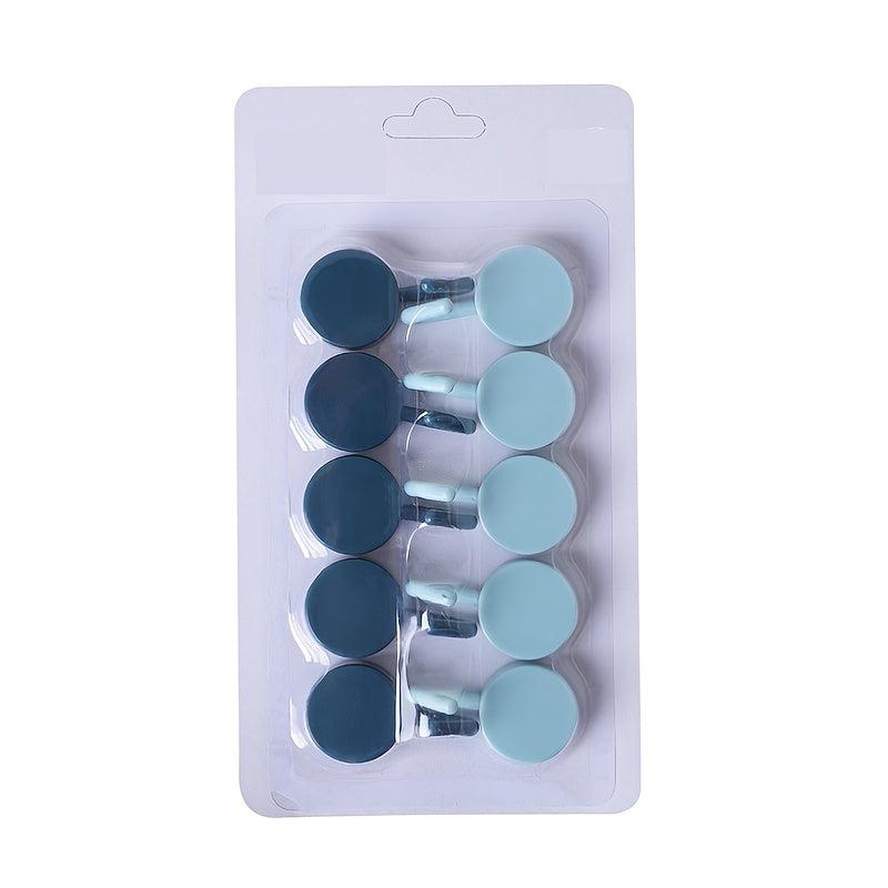10pcs Adhesive Wall Hooks Punch-Free Sticky Hook