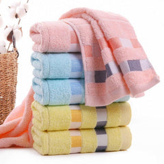 3pcs Soft Cotton Hand Towel Absorbent Face Towel for Home Bathroom