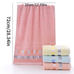 3pcs Soft Cotton Hand Towel Absorbent Face Towel for Home Bathroom