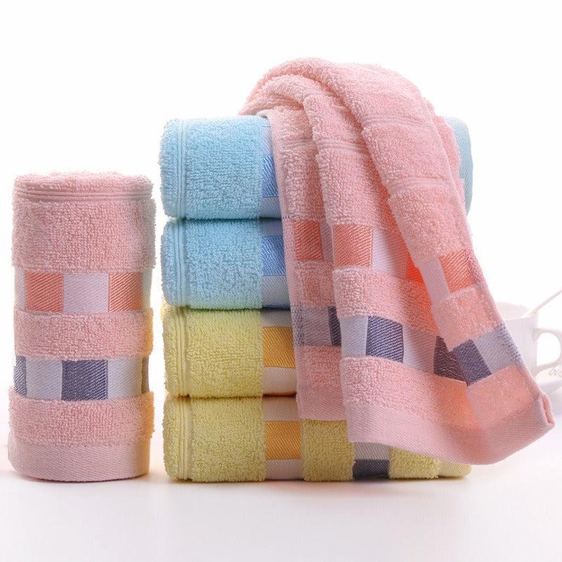 3pcs Soft Cotton Hand Towel Absorbent Face Towel for Home Bathroom