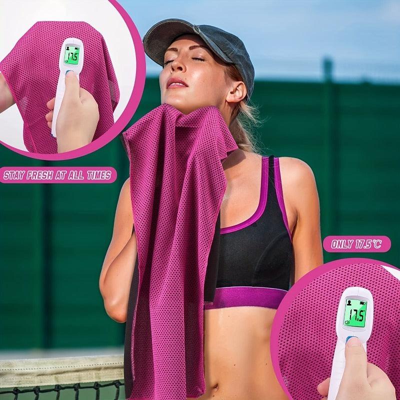 3pcs Cooling Towel Solid Quick Drying Sport Towel Plain Microfiber Towel