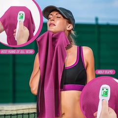 3pcs Cooling Towel Solid Quick Drying Sport Towel Plain Microfiber Towel