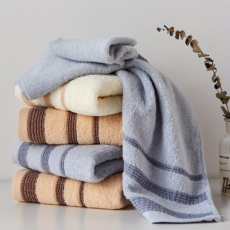 Soft Striped Hand Towel Absorbent 28x35in