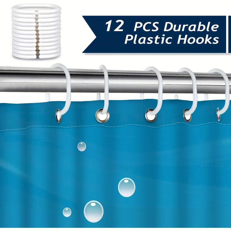 Waterproof Fish Shower Curtain 72Wx72L Inches