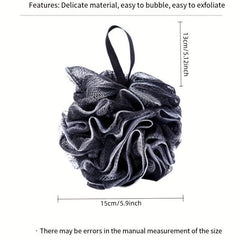 Bamboo Charcoal Bath Ball Mesh Sponge Shower Ball for Soft Skin