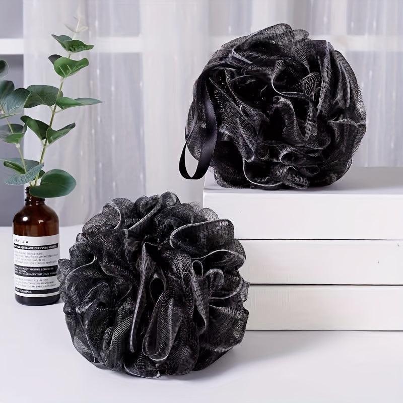 Bamboo Charcoal Bath Ball Mesh Sponge Shower Ball for Soft Skin