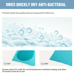 Quick Dry Outdoor Towel w/ Portable Bag 32 x 48in