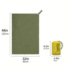 Quick Dry Outdoor Towel w/ Portable Bag 32 x 48in