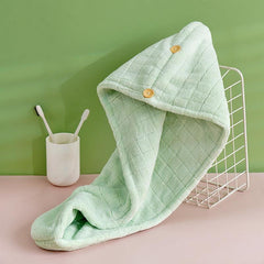 Soft Hair Drying Cap Coral Velvet Thickened Hair Towel