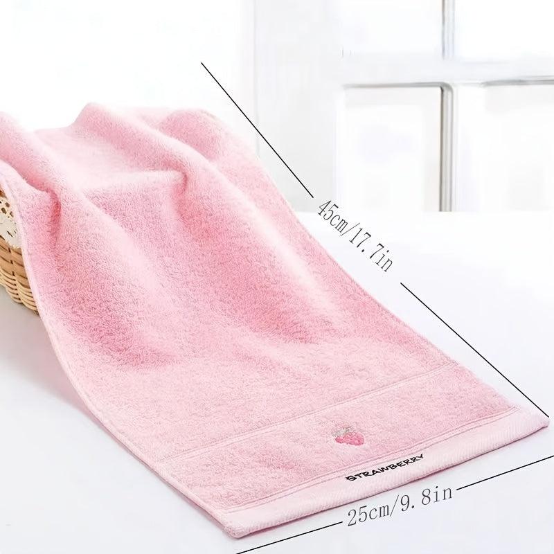 Embroidered Fruit Cotton Fingertip Towel