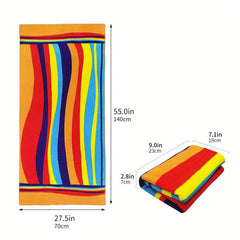 Colorful Printed Beach Towel Microfiber Quick Drying Bath Towel Ultra Absorbent
