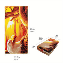 Colorful Printed Beach Towel Microfiber Quick Drying Bath Towel Ultra Absorbent