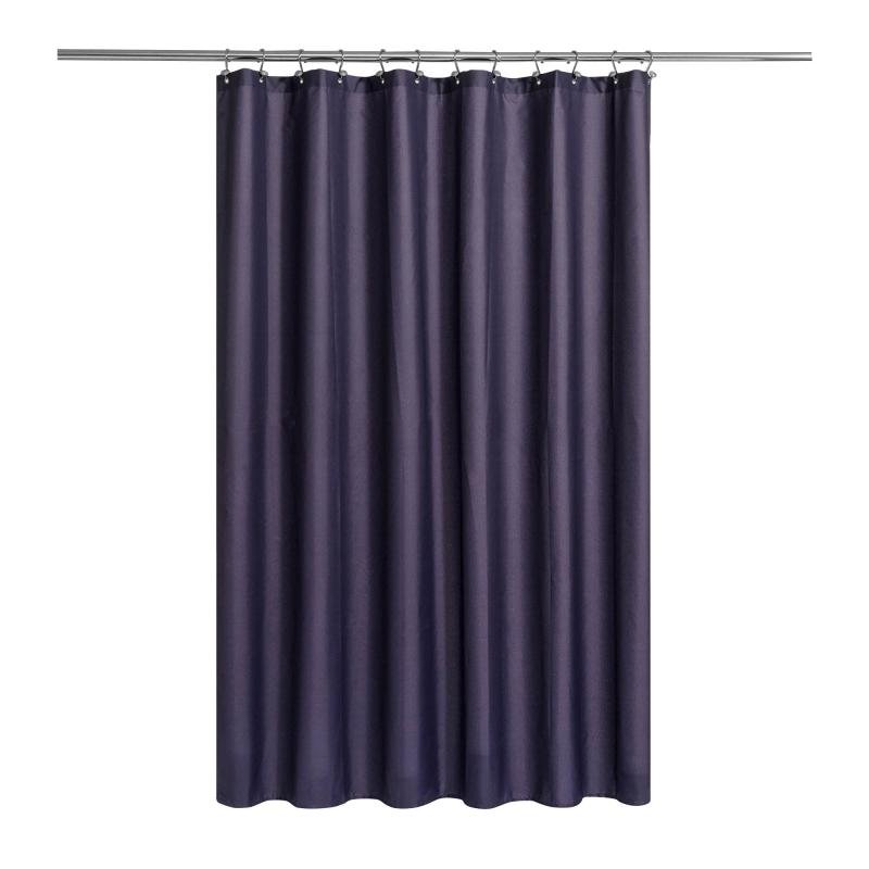 Waterproof Fabric Shower Curtain or Liner Microfiber Soft Cloth Burgundy Purple