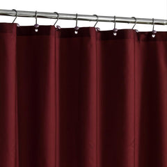 Waterproof Fabric Shower Curtain or Liner Microfiber Soft Cloth Burgundy Purple