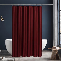 Waterproof Fabric Shower Curtain or Liner Microfiber Soft Cloth Burgundy Purple