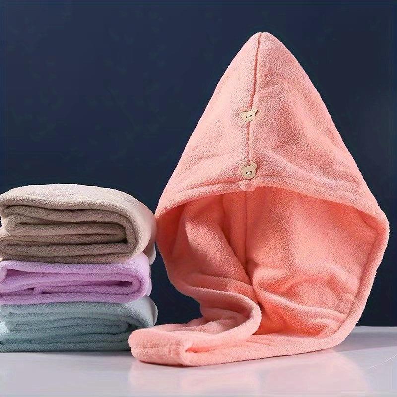 Soft Hair Drying Cap Quick drying Shower Cap Wiping Hair Towel Wrap Headscarf