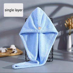Soft Hair Drying Cap Quick drying Shower Cap Wiping Hair Towel Wrap Headscarf