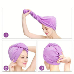 Soft Hair Drying Cap Thickened Hair Towel Quick-drying Shower Cap