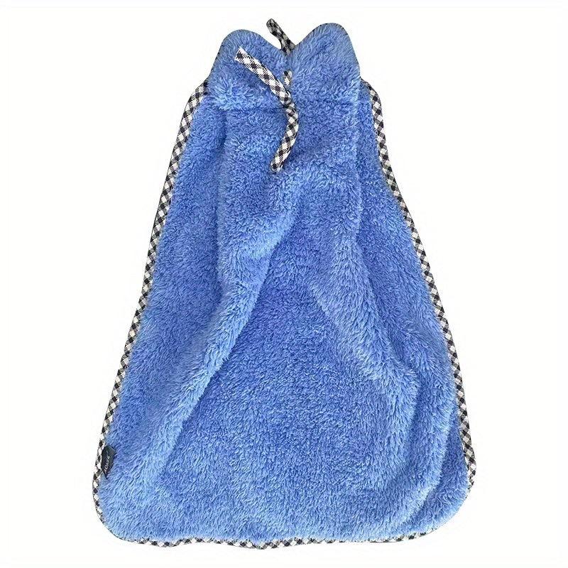 Pattern Hanging Towel Coral Fleece Quick-drying Hand Towel