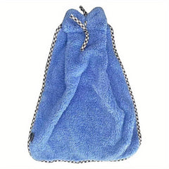 Pattern Hanging Towel Coral Fleece Quick-drying Hand Towel
